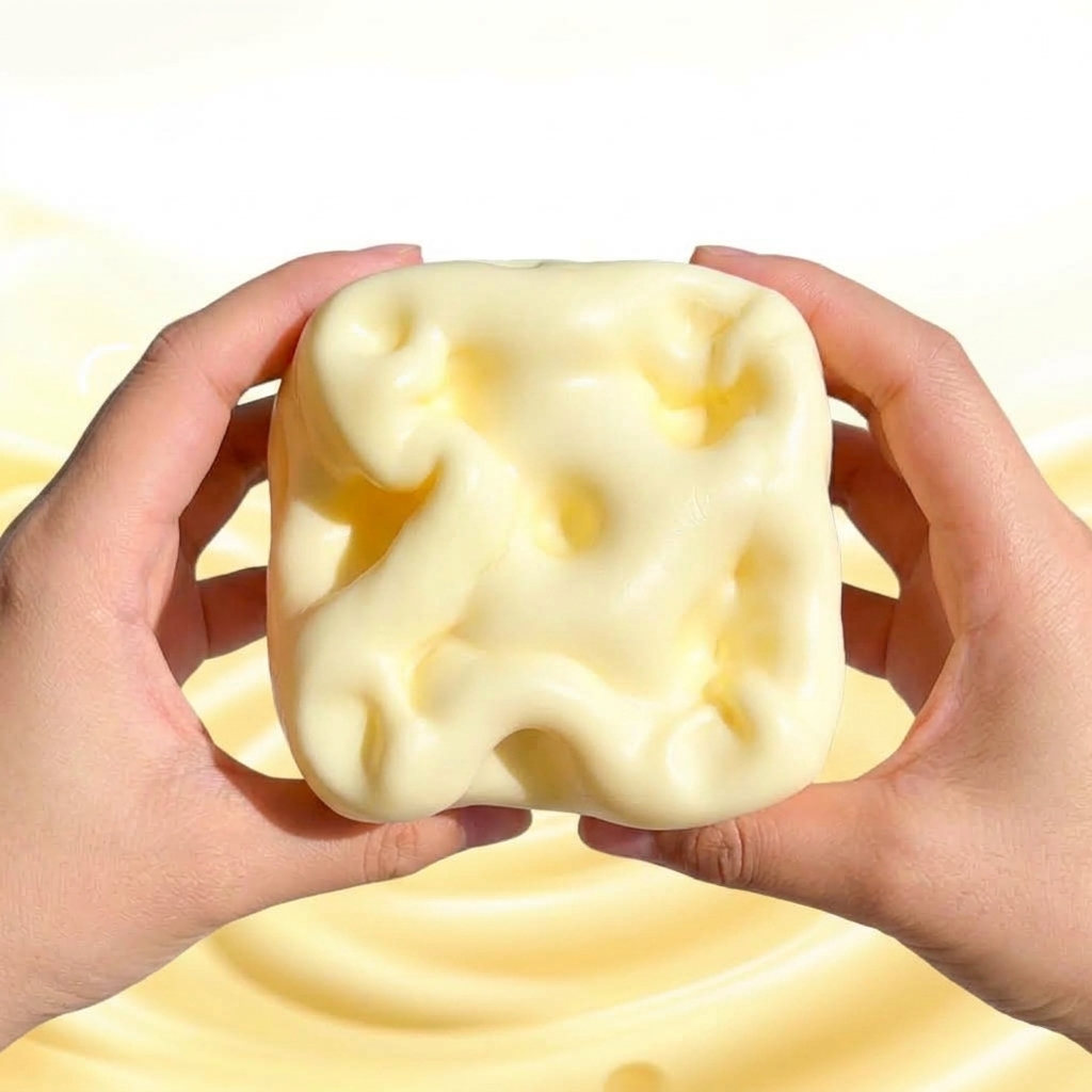 Ultra-Soft Cheese Fidget Toy (Slow Rising & Non-Sticky)