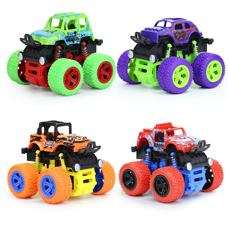 Inertial off-road vehicle toys 