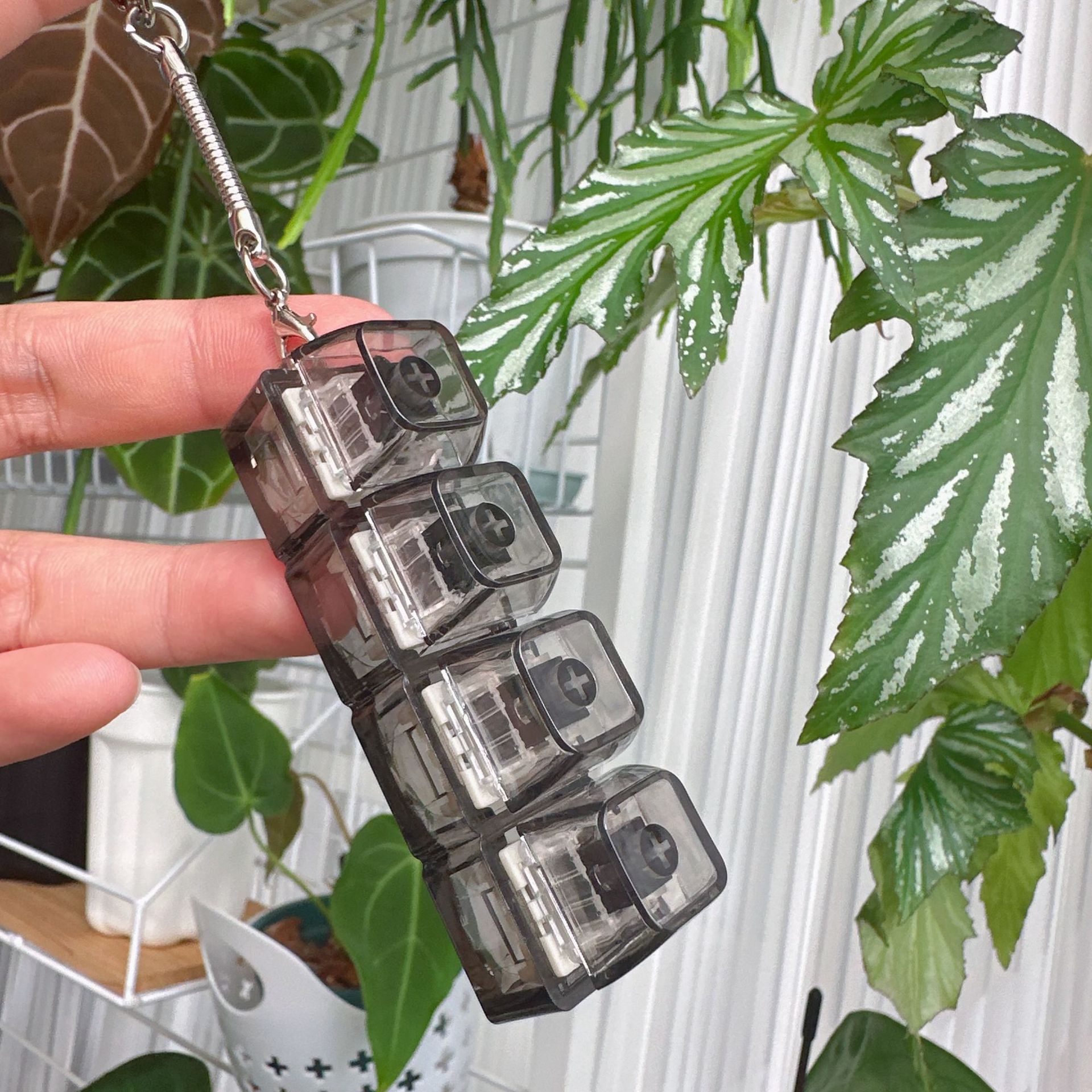 DIY Unzipped Keyboard Keychain