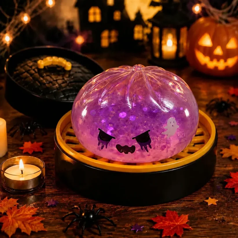 🎃Spooky Dumpling Squishy — Slow-Rising Halloween Stress Relief Toy👻