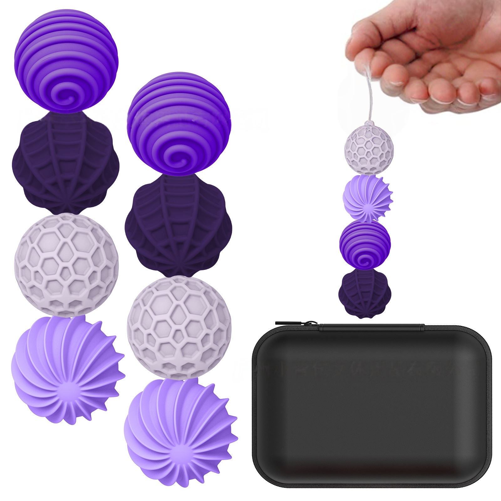 MagTextured Sensory Spheres - Magnetic Stress Relief Set