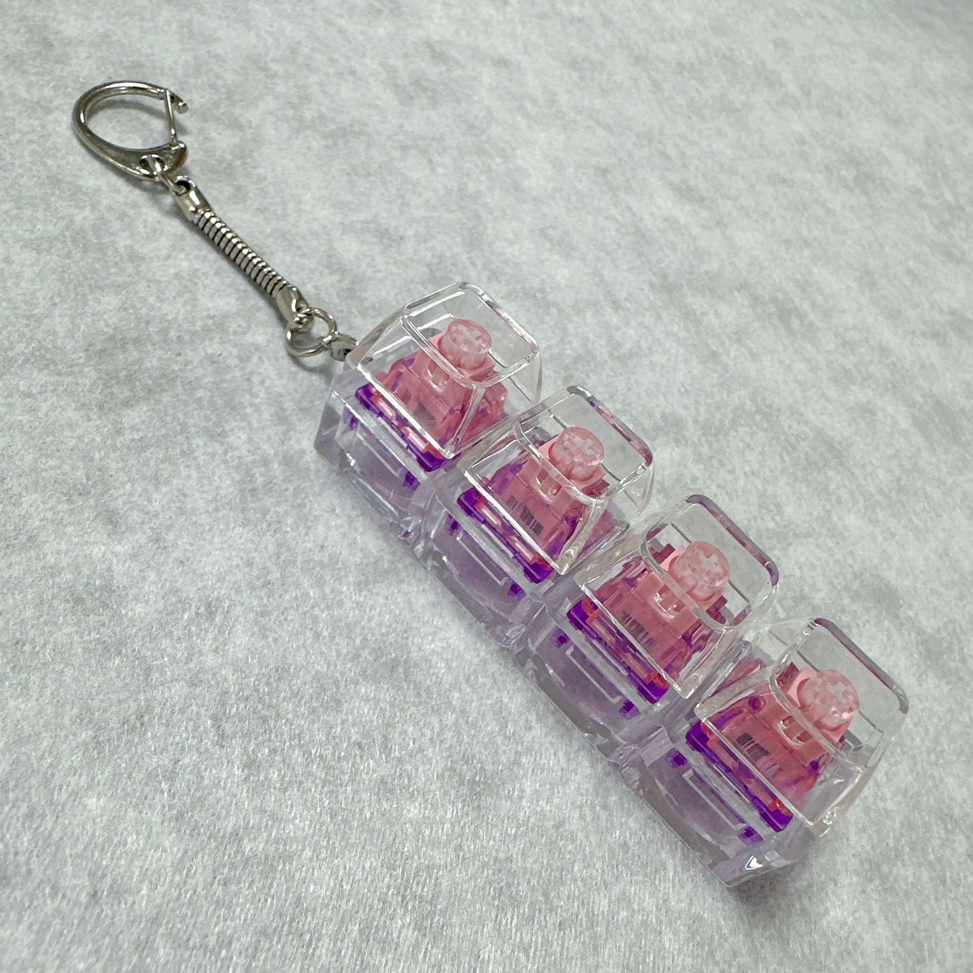 DIY Unzipped Keyboard Keychain