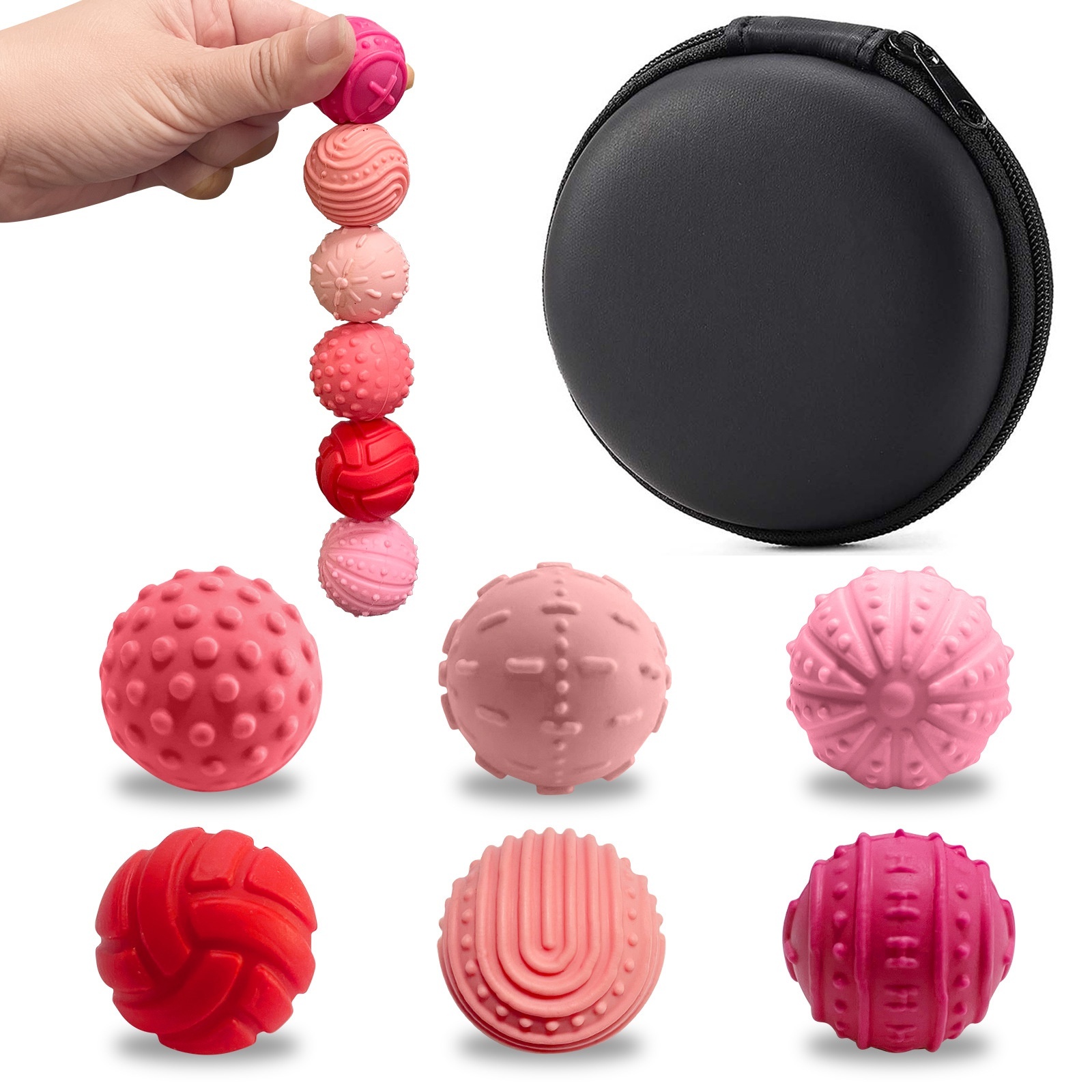 MagTextured Sensory Spheres - Magnetic Stress Relief Set