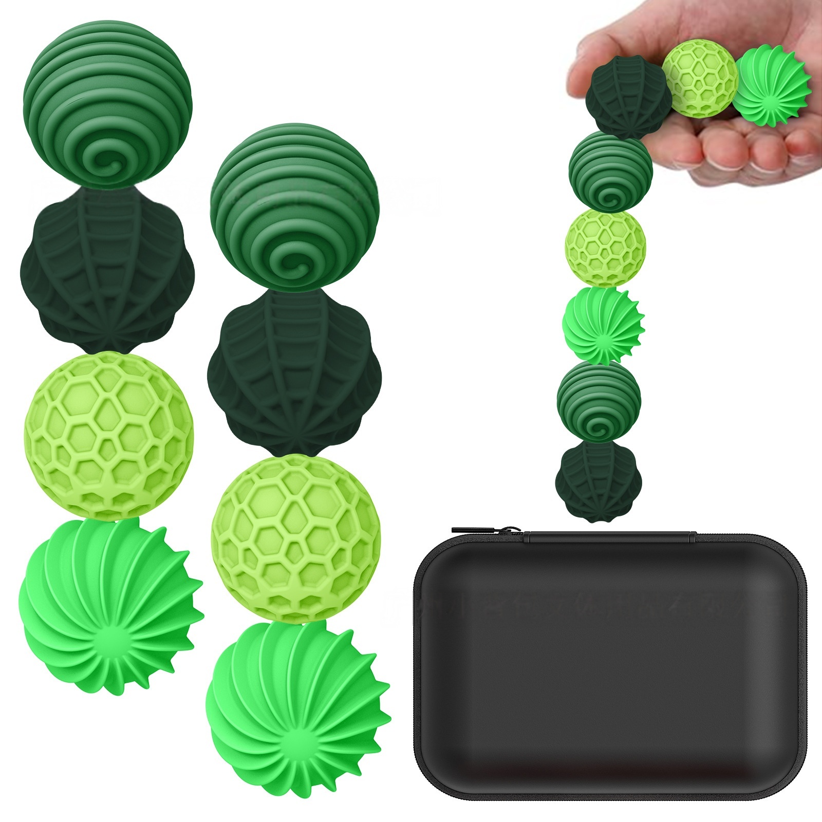 MagTextured Sensory Spheres - Magnetic Stress Relief Set