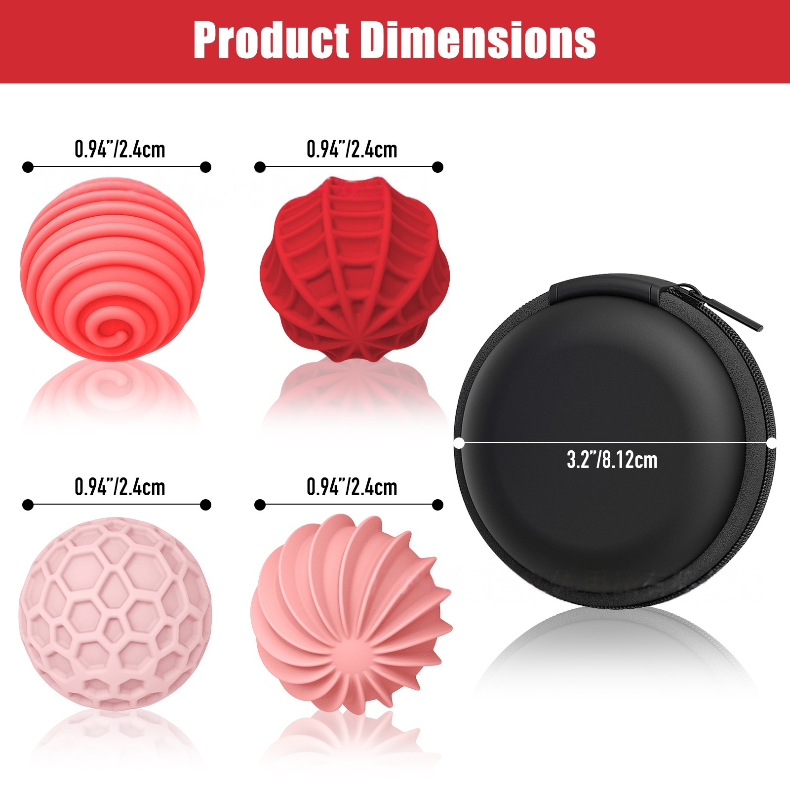 MagTextured Sensory Spheres - Magnetic Stress Relief Set