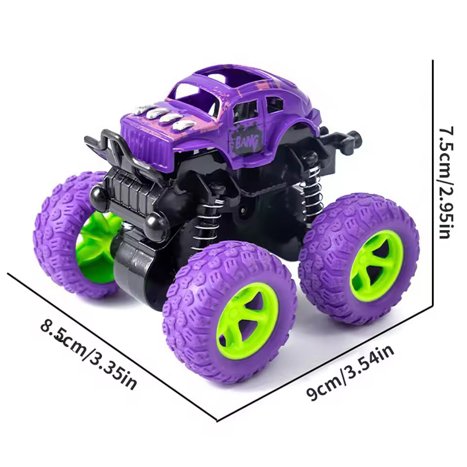 Inertial off-road vehicle toys 
