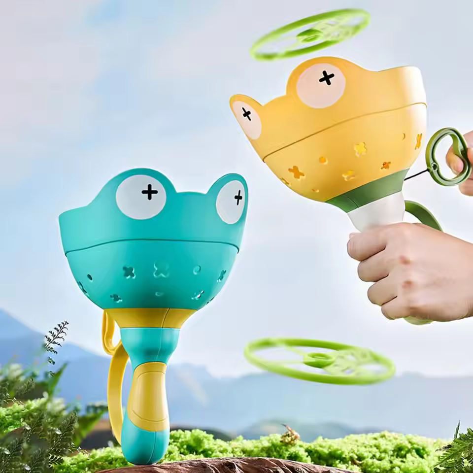 Flying Saucer Disc Launcher Kids Flying Toys
