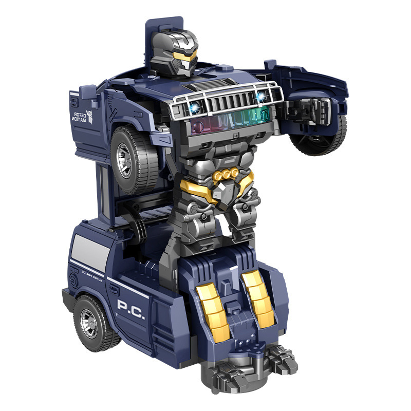 Transformable Police Robot Car