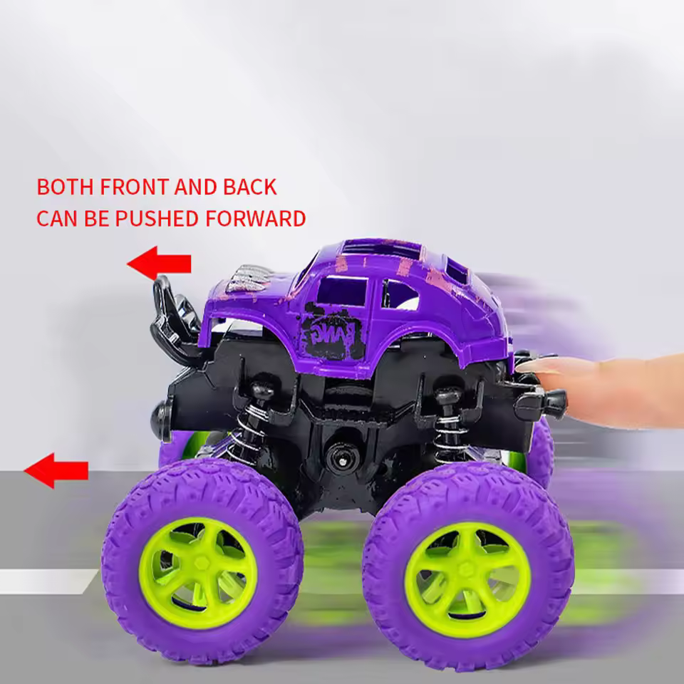 Inertial off-road vehicle toys 