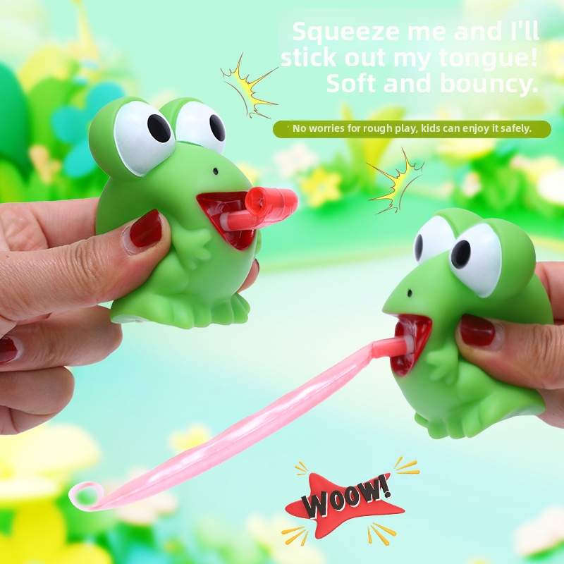 Pop-Out Tongue Squishy Toys | Your Stress-Busting BFFs 🐸🦖