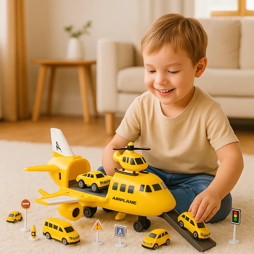 Airplane & Vehicle Play Set