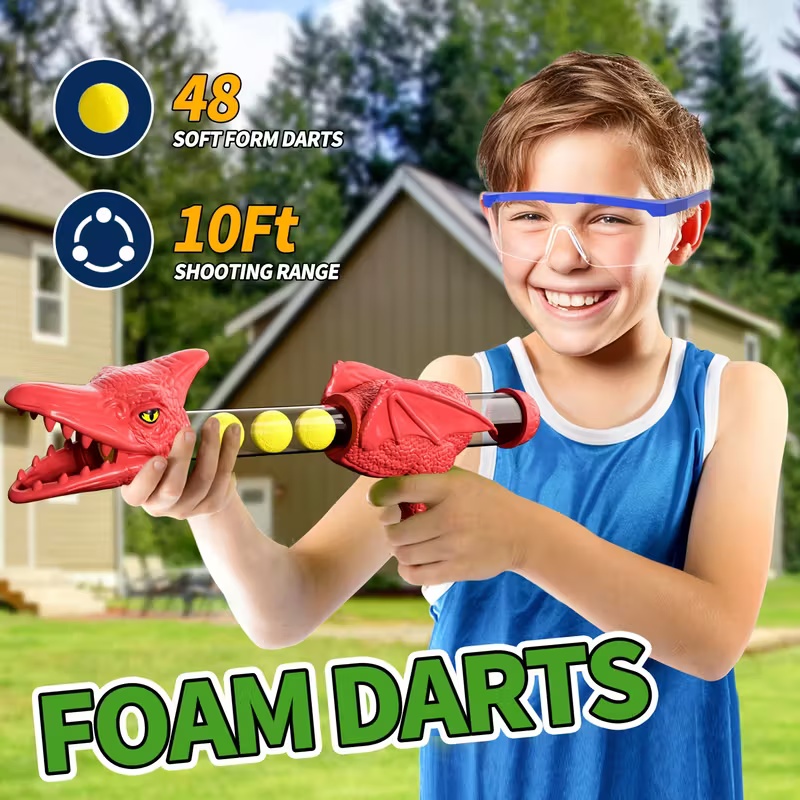 Dinosaur Shooting Tyrannosaurus Rex Ball Soft Bullet Gun Parent Child Interactive Puzzle Toy for Children