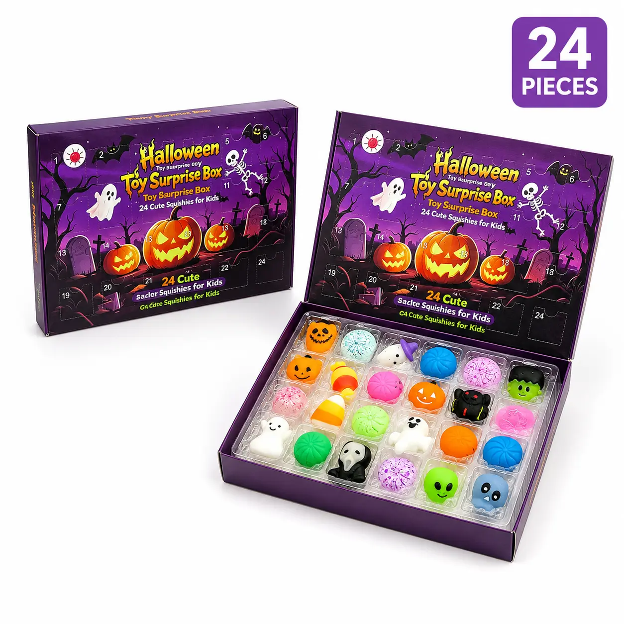 🎃 Halloween Squishy Advent Calendar 👻 – 24 Days of Spooky Surprises