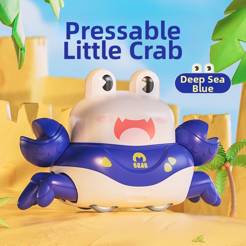Cute Cartoon Crab Press Toy Car for Toddlers 🦀