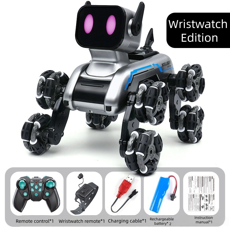 🐶 🤖Eight-Wheeled Stunt Mechanical Dog Smart Robot Toy