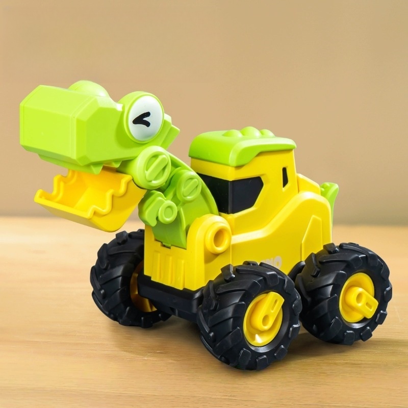 🦖 Dinosaur Construction Vehicle: Push-Along Toy