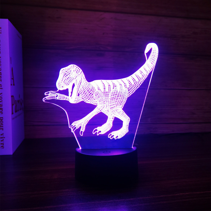 Dinosaur Toys, 3D T-Rex Night Light with Remote & Smart Touc