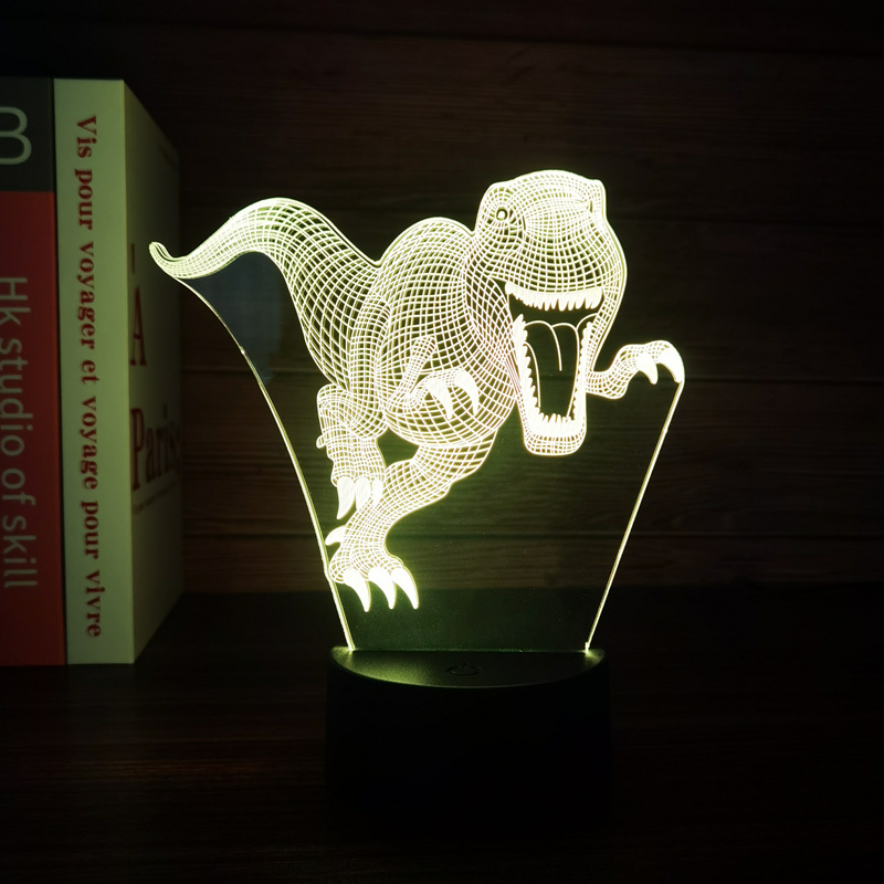 Dinosaur Toys, 3D T-Rex Night Light with Remote & Smart Touc