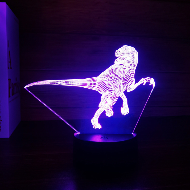Dinosaur Toys, 3D T-Rex Night Light with Remote & Smart Touc
