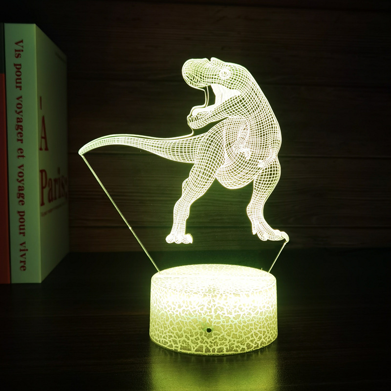 Dinosaur Toys, 3D T-Rex Night Light with Remote & Smart Touc