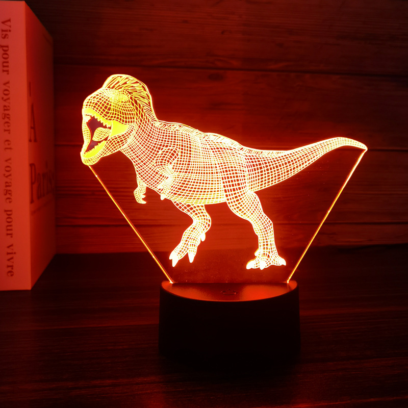 Dinosaur Toys, 3D T-Rex Night Light with Remote & Smart Touc