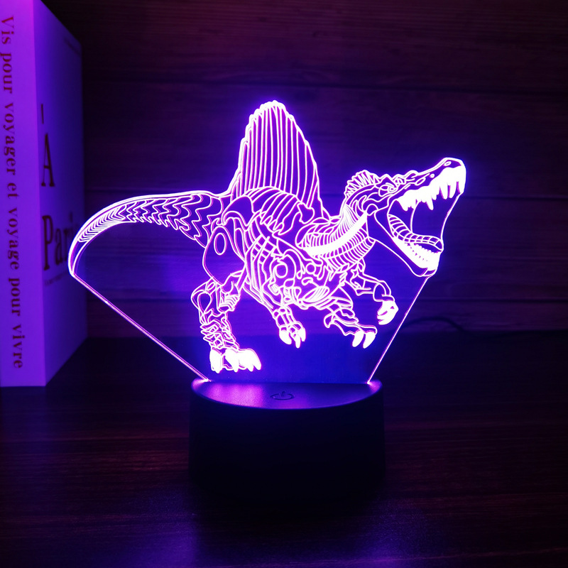 Dinosaur Toys, 3D T-Rex Night Light with Remote & Smart Touc