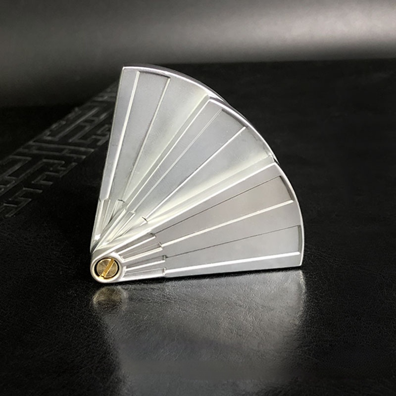 Folding Fan Magnetic Fidget Slider – Metallic Sensory EDC Stress Relief Toy