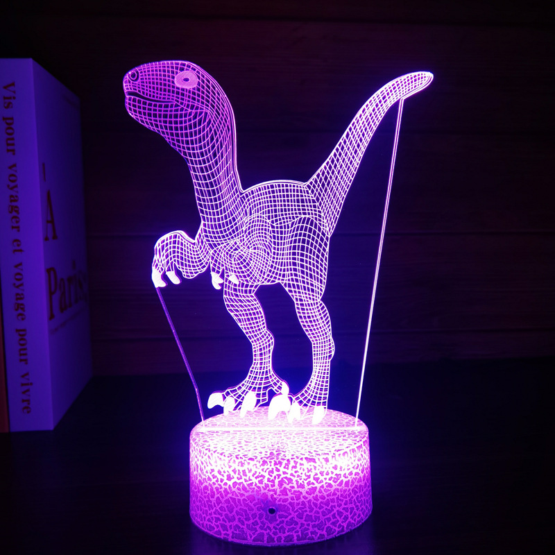 Dinosaur Toys, 3D T-Rex Night Light with Remote & Smart Touc