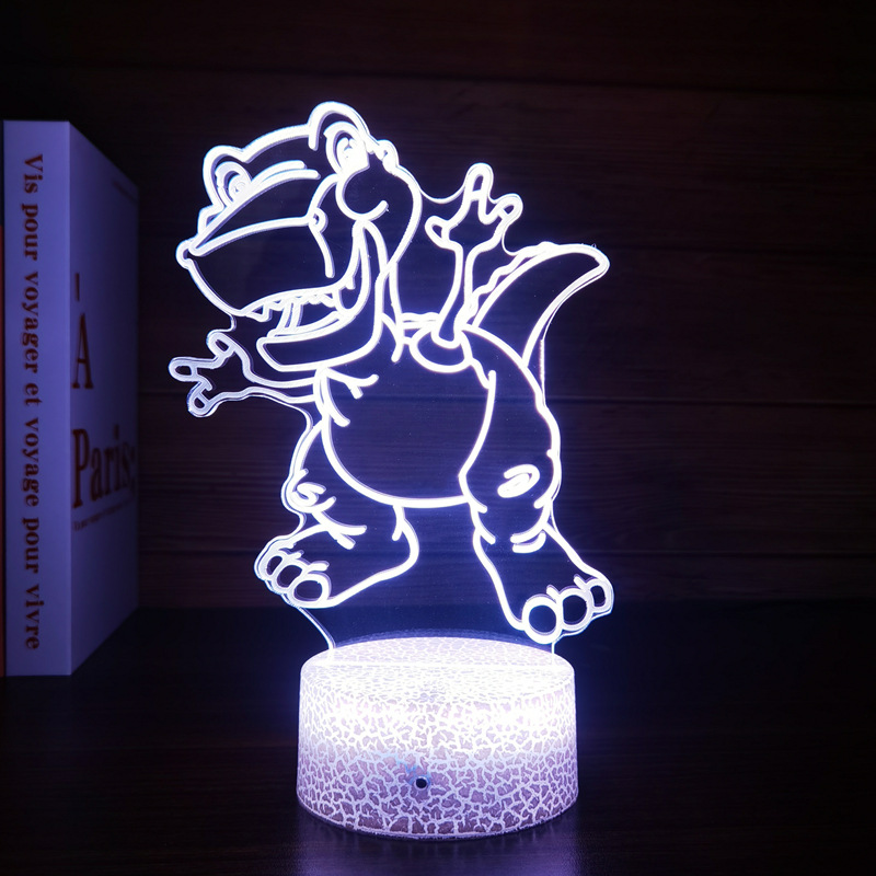 Dinosaur Toys, 3D T-Rex Night Light with Remote & Smart Touc