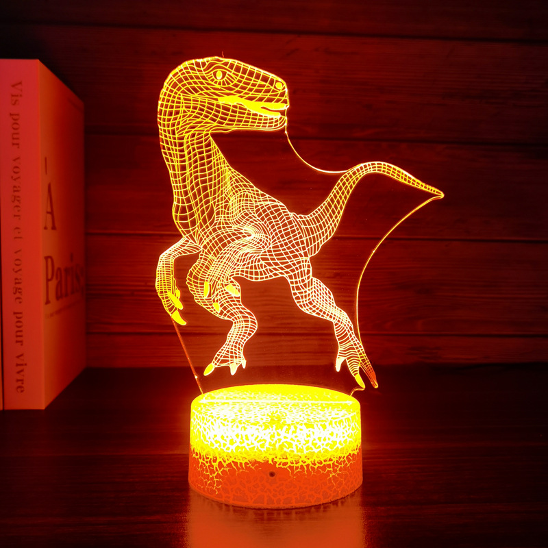 Dinosaur Toys, 3D T-Rex Night Light with Remote & Smart Touc