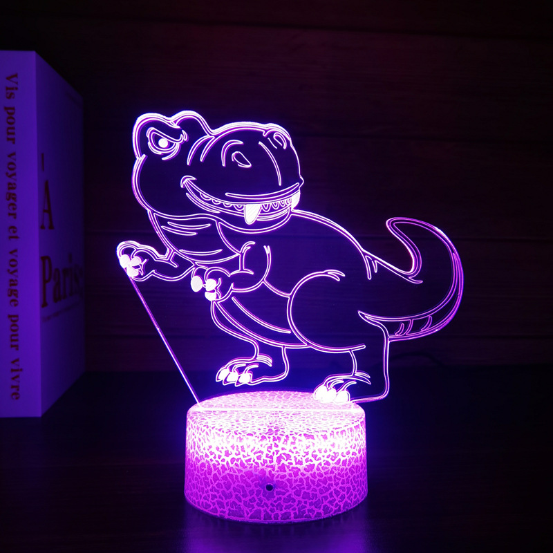 Dinosaur Toys, 3D T-Rex Night Light with Remote & Smart Touc