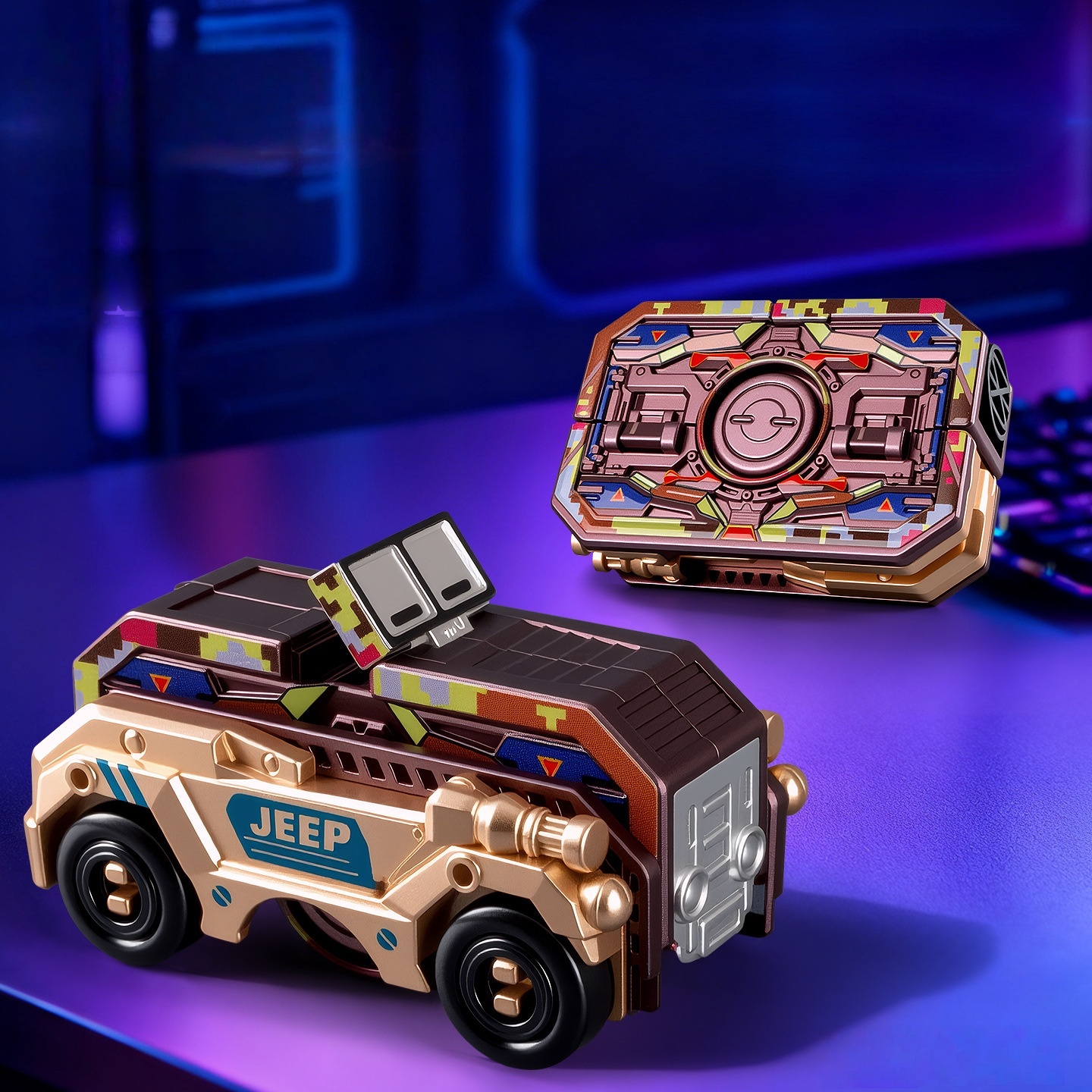 ⚔️Transformable Fingertip Spinner: Battle Tank Edition