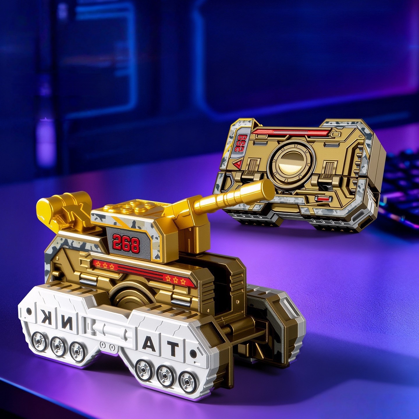 ⚔️Transformable Fingertip Spinner: Battle Tank Edition