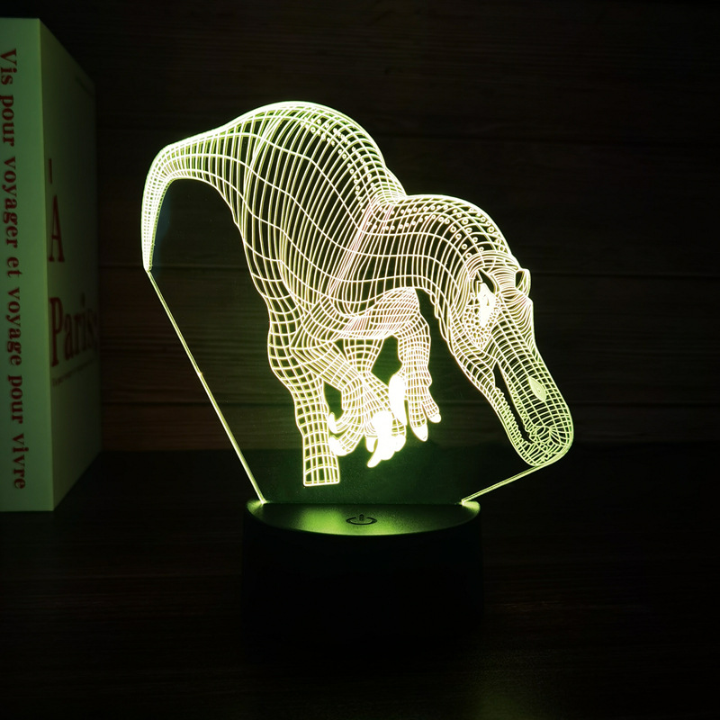 Dinosaur Toys, 3D T-Rex Night Light with Remote & Smart Touc