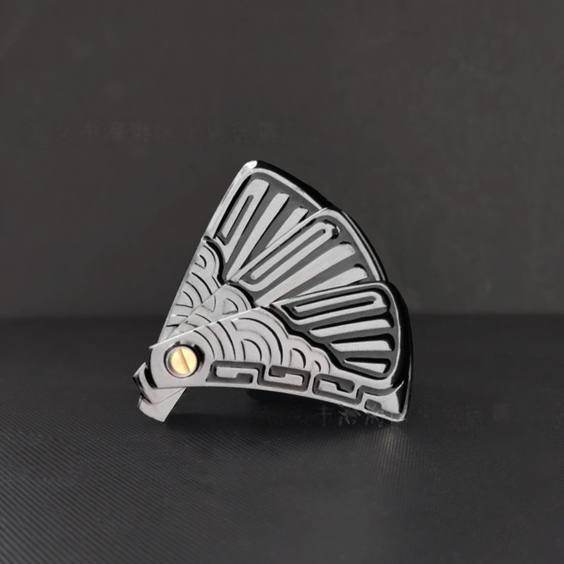 Folding Fan Magnetic Fidget Slider – Metallic Sensory EDC Stress Relief Toy