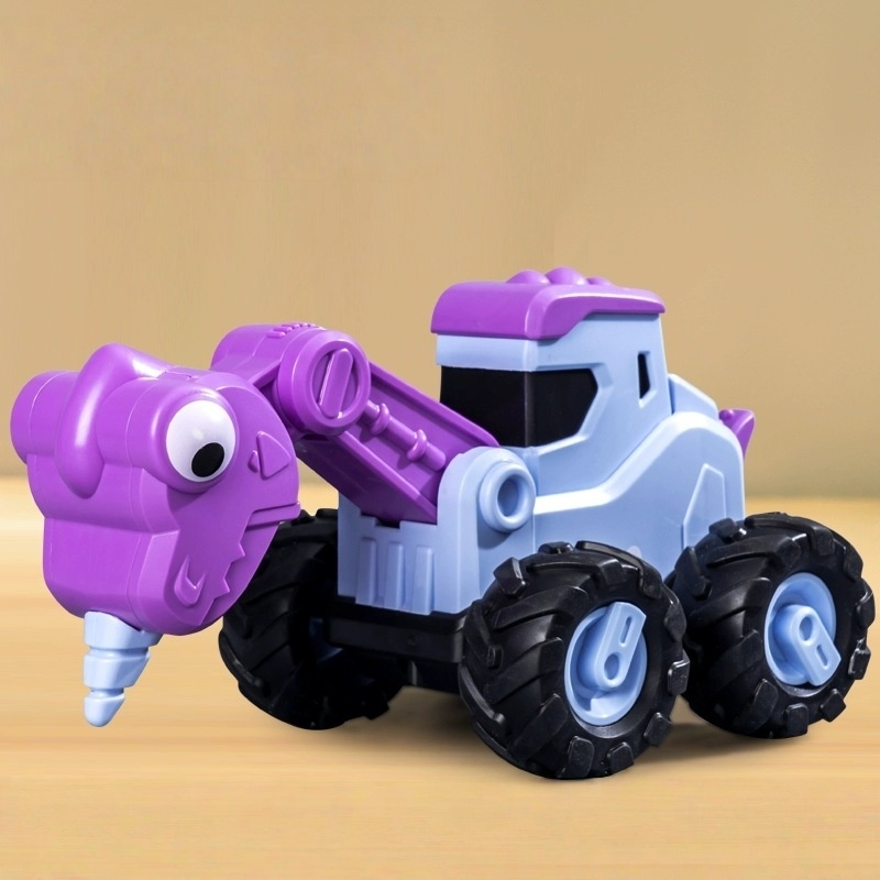 🦖 Dinosaur Construction Vehicle: Push-Along Toy
