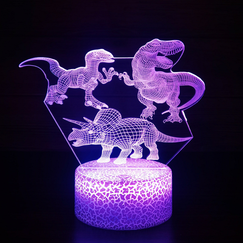 Dinosaur Toys, 3D T-Rex Night Light with Remote & Smart Touc