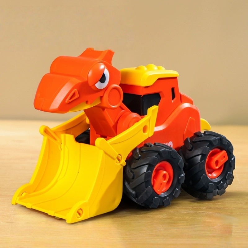 🦖 Dinosaur Construction Vehicle: Push-Along Toy