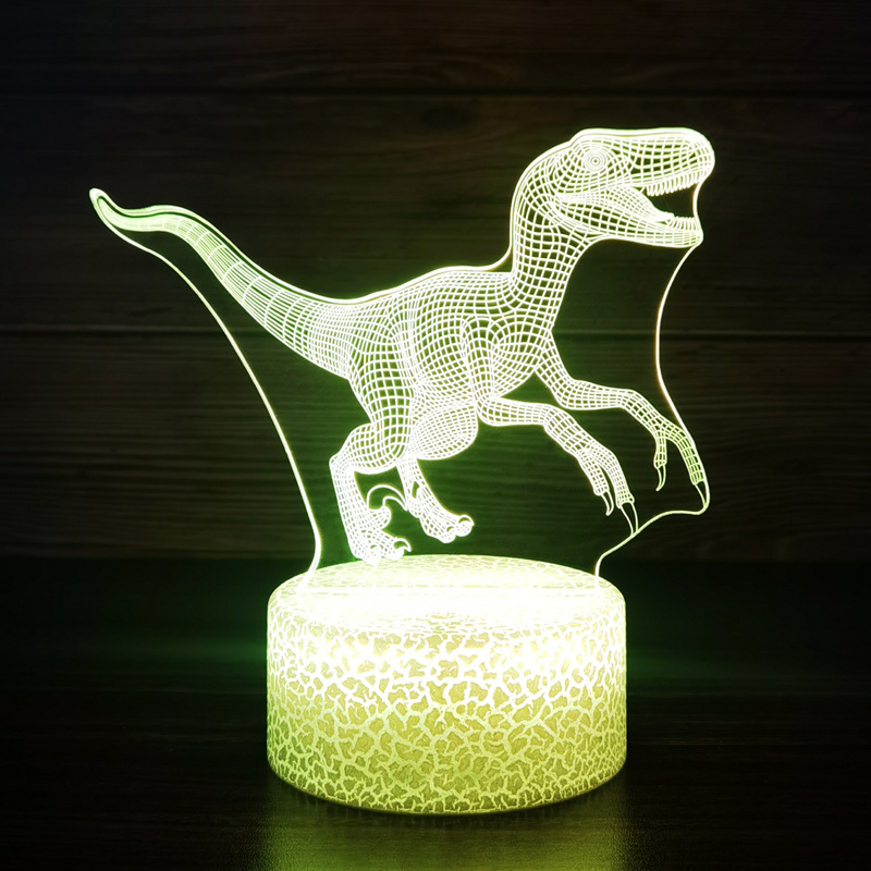 Dinosaur Toys, 3D T-Rex Night Light with Remote & Smart Touc