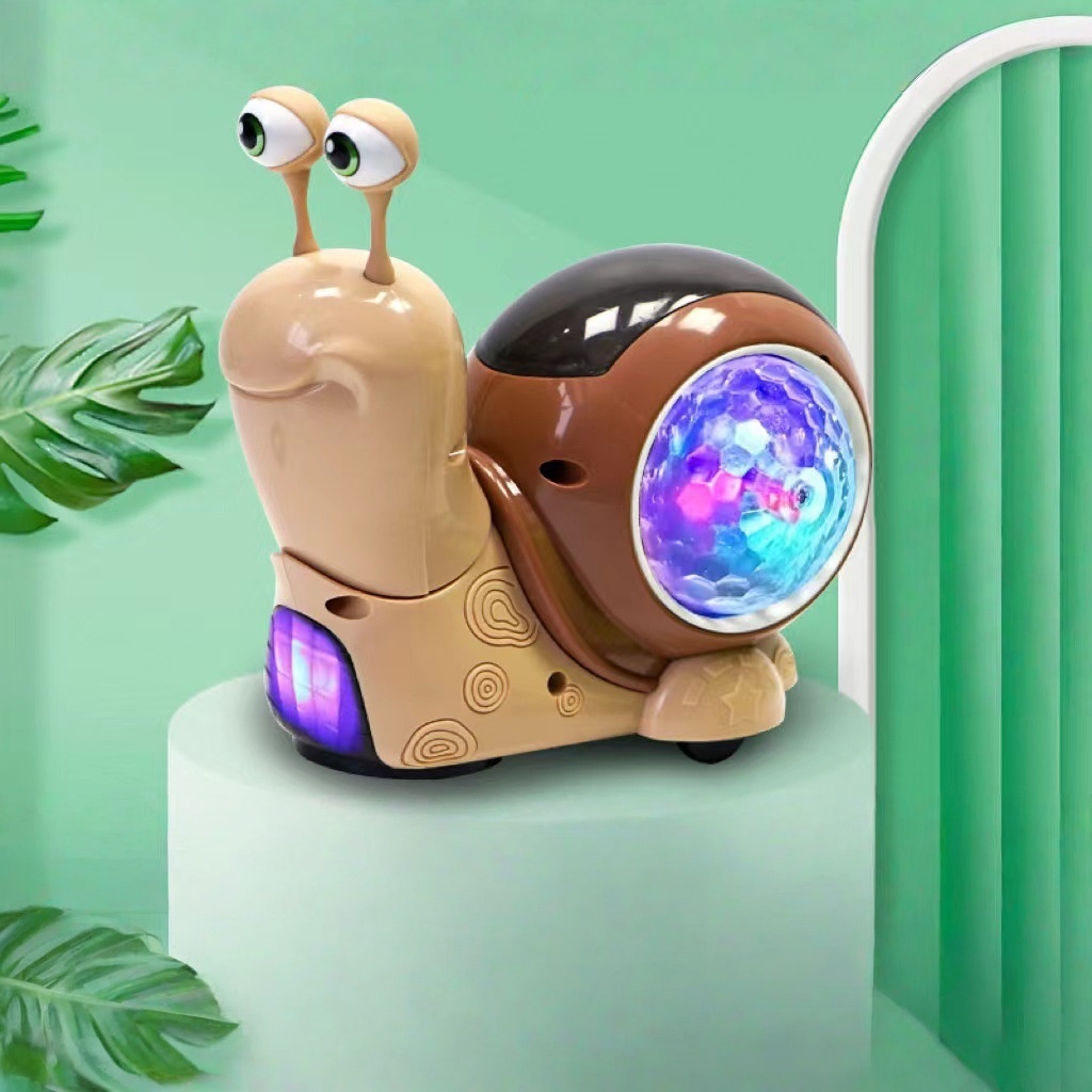 🐌️🎶 Little Snail Children's Automatic Obstacle-Avoiding Projection Fun Toy