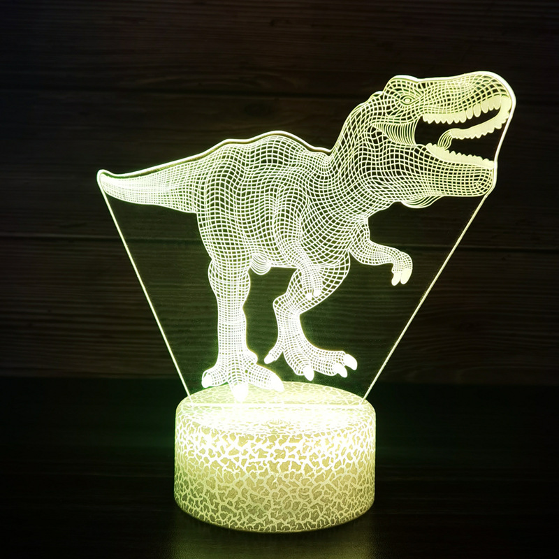 Dinosaur Toys, 3D T-Rex Night Light with Remote & Smart Touc