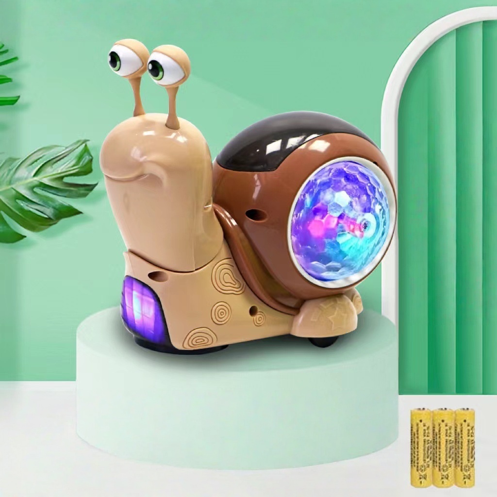 🐌️🎶 Little Snail Children's Automatic Obstacle-Avoiding Projection Fun Toy
