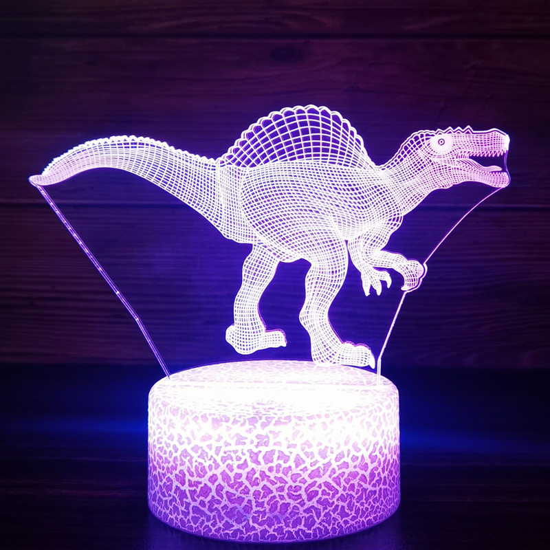 Dinosaur Toys, 3D T-Rex Night Light with Remote & Smart Touc