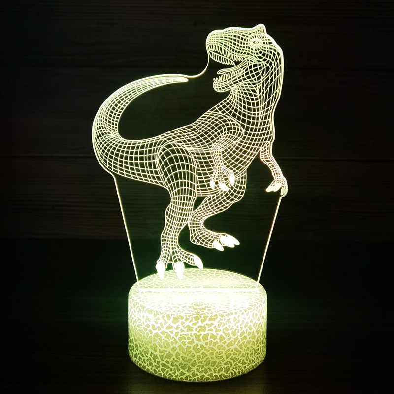 Dinosaur Toys, 3D T-Rex Night Light with Remote & Smart Touc