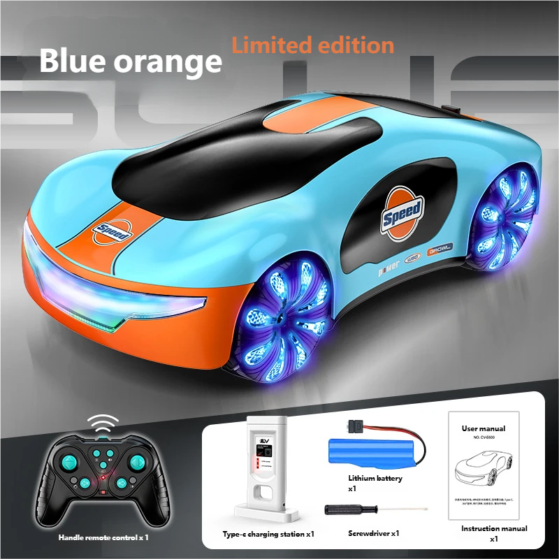 🎮Future Remote-Controlled Car with Gesture Sensing, Featuring Lights, Spray Effects, and Sound