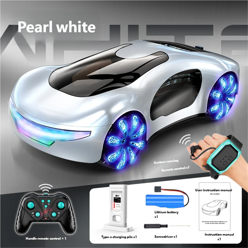 🎮Future Remote-Controlled Car with Gesture Sensing, Featuring Lights, Spray Effects, and Sound