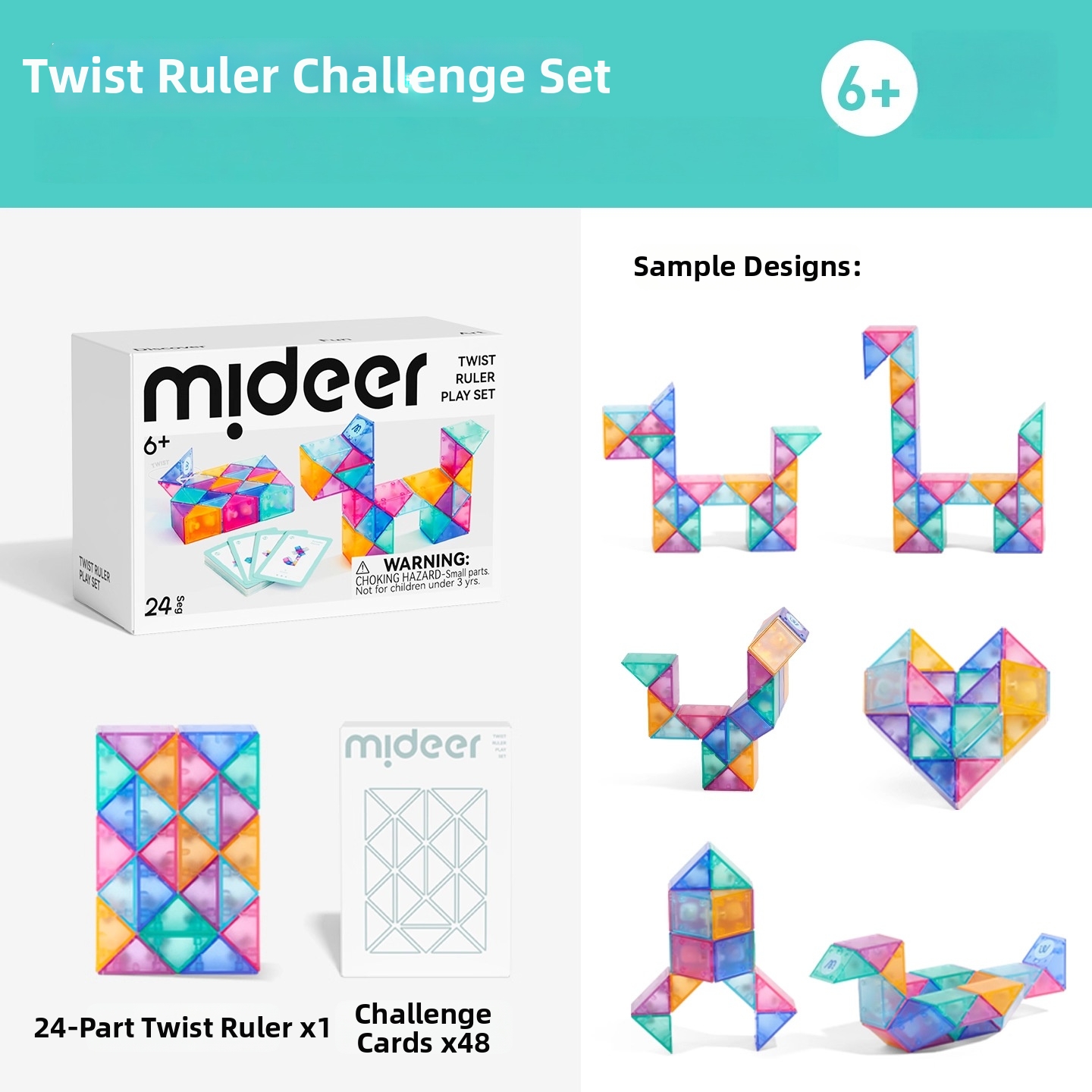 🌈Transformative Glass Magic Ruler 24-Segment