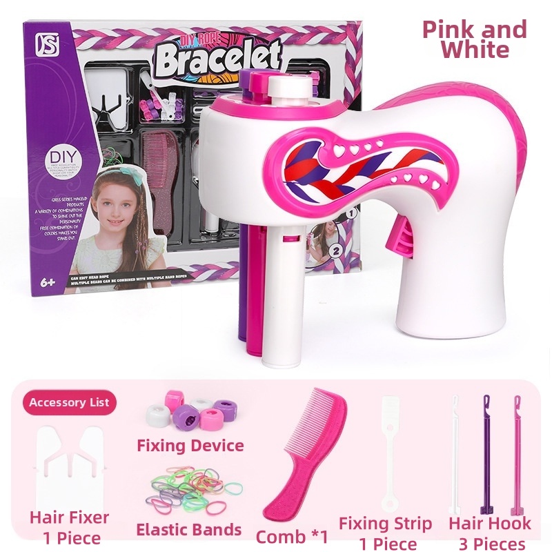 🎀 Automatic Three-Strand Braiding Tool: Colorful Hair Accessories for Styling