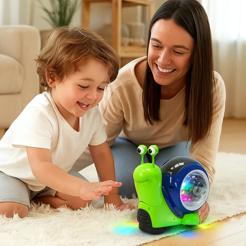 🐌️🎶Glowing and Music Playing Crawling Snail Toy