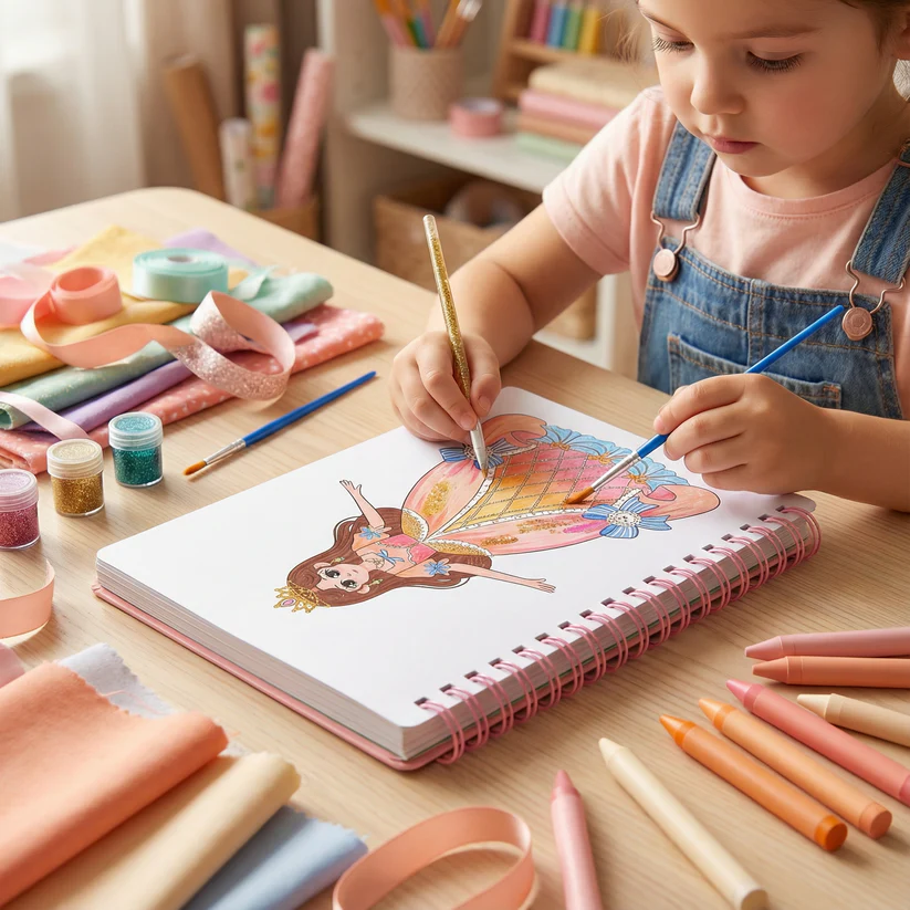 Princess Coloring and Craft Book